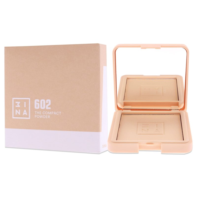 3INA The Compact Powder – Lightweight Mineral Face Powder for Smooth Coverage – Evens Out Tone – Natural Silky Finish – All Skin Types – 613 – 0.44 oz