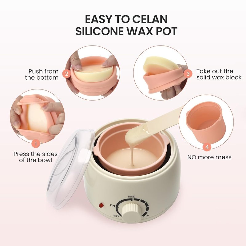 Mini Waxing Kit for Women - 250ml Hard Wax Hair Removal | Compact for Sensitive Skin, Bikini & Eyebrows