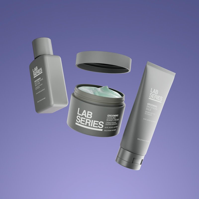 Lab Series Men's Grooming Effortless Pre-Electric Shave Solution - Electric Shave Lotion - Cools & Refreshes Skin - Skin Care for Men, 3.4 Fl Oz