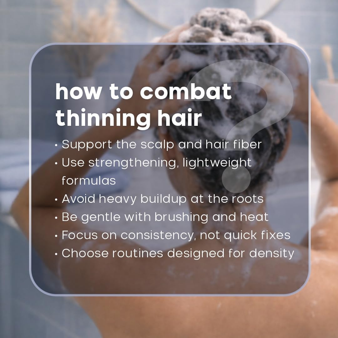 ALFAPARF MILANO Semi di Lino Density Shampoo for Thinning Hair - Color Safe Thickening Shampoo for Hair Loss - Sulfate Free - Adds Body & Volume - Revitalized, Youthful & Thicker Locks - 8.45 fl oz