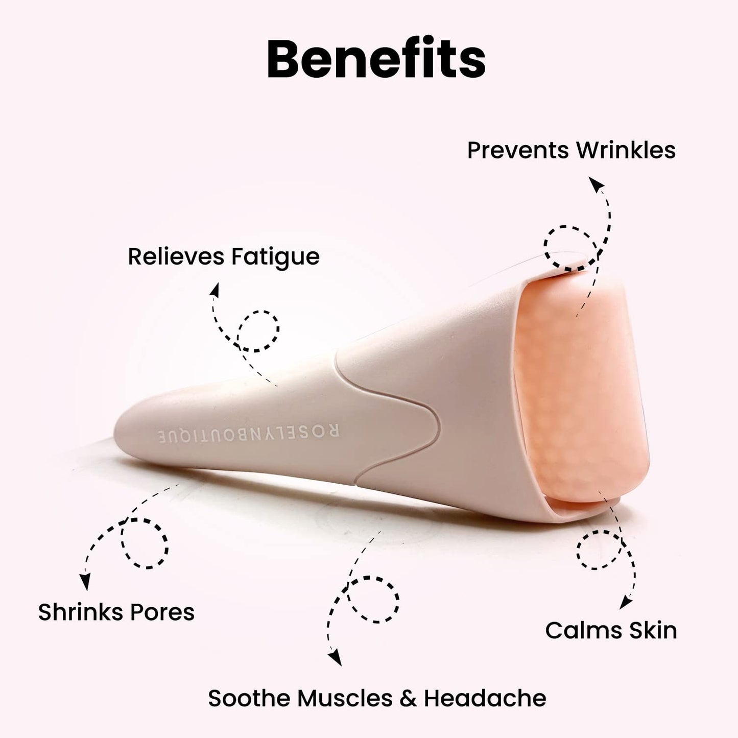 ROSELYNBOUTIQUE Ice Roller for Face Wrinkles Fine Lines Puffiness Stick Massager Facial Skin Care Tools Self Care Gifts for Men Women (Green)