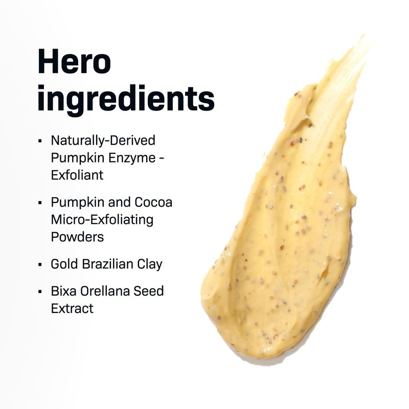 Revision Skincare Pumpkin Enzyme Mask, Gently Exfoliating Facial Mask, with Brazilian Clay and Natural Enzymes, 1.7 oz