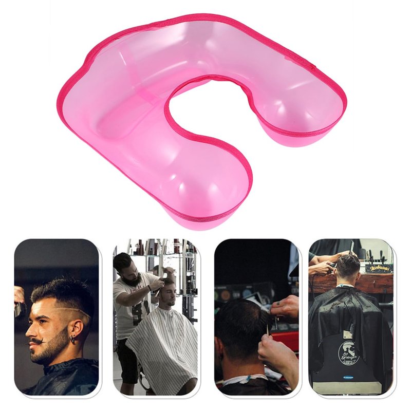 FRCOLOR Waterproof Hair Perm Neck Tray 12.6X13.78X2.95In Plastic Hairdressing Bowl for Salon and Home DIY Hair Styling Perm Solution Catcher