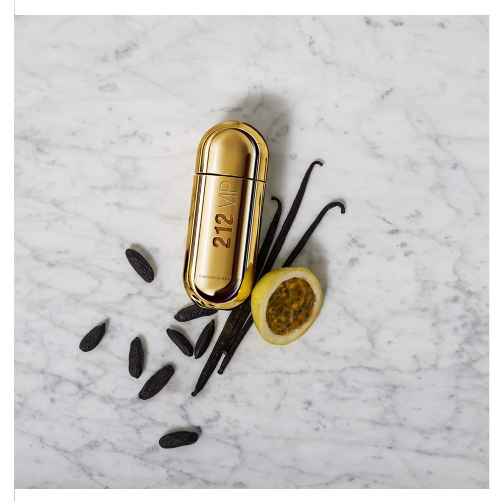 Carolina Herrera 212 Vip Fragrance For Women - Notes Of Passion Fruit, Intoxicating Rum And Benzoin - Seductive And Magnetic - Sweet Yet Woody Combination - Suitable For Night Use - Edp Spray - 1 Oz