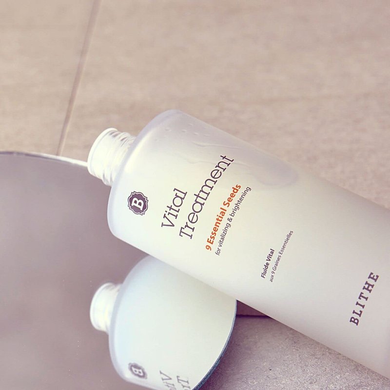 Blithe Vital Treatment 9 Essential Seeds Niacinamide Toner - Korean Skin Essence for Face, Clarifying Oily Skin Vitalizing & Dark Spots 5 Fl Oz
