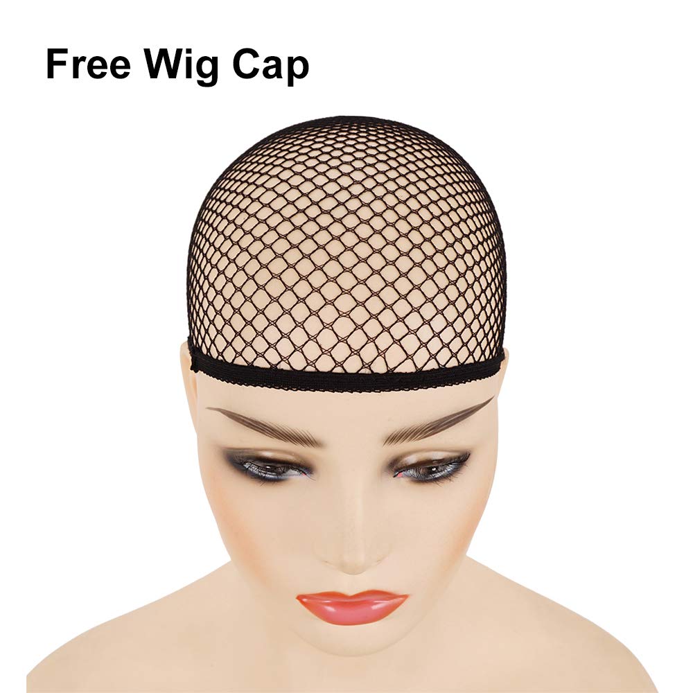 morvally Short Straight Blonde Bob Wig with Two Jaw Claws Ponytail Hair for Cosplay Costume Halloween Wigs