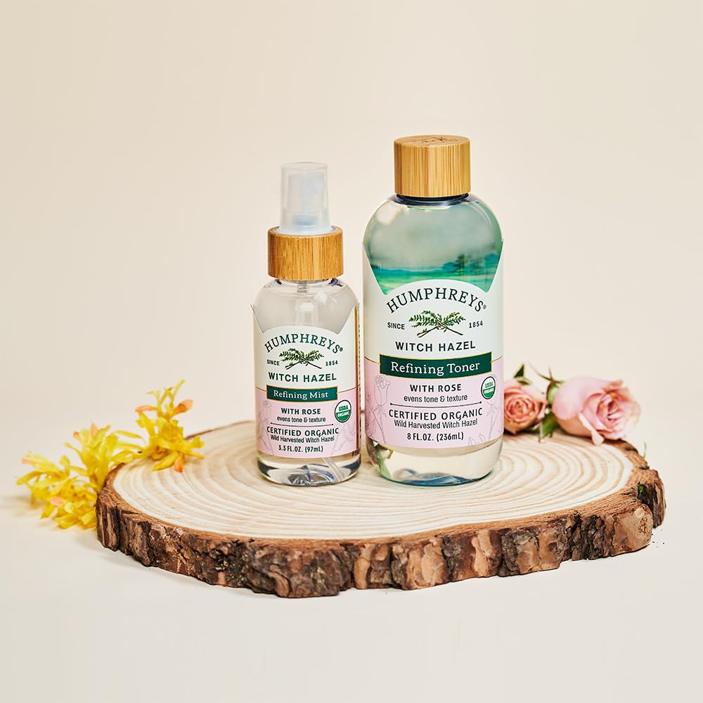 Humphreys Witch Hazel Nourishing Toner | Wild Harvested Witch Hazel & Aloe | Alcohol-Free | Natural | Hydrating | Soothing | 8 Fl Oz