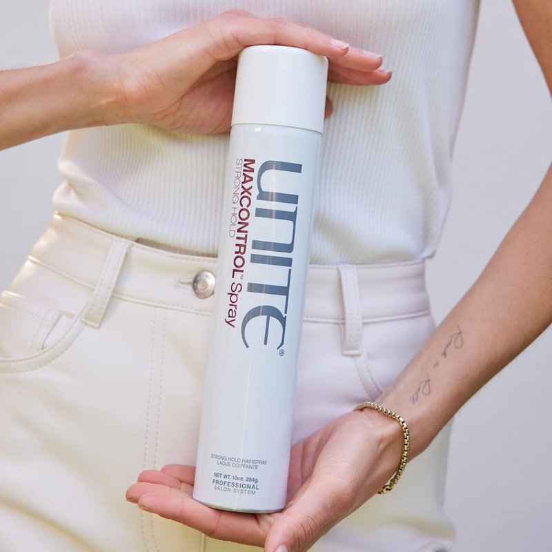 UNITE Hair – MAXCONTROL Hairspray – Strong Hold Styling Spray with Workable, Brushable Control – Flake-Free Finish – Thermal Protection – 10 Oz