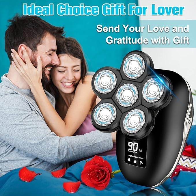 Electric Shaver for Men - 6-in-1 Multi-Function Razor with Precision Blades | Waterproof Design