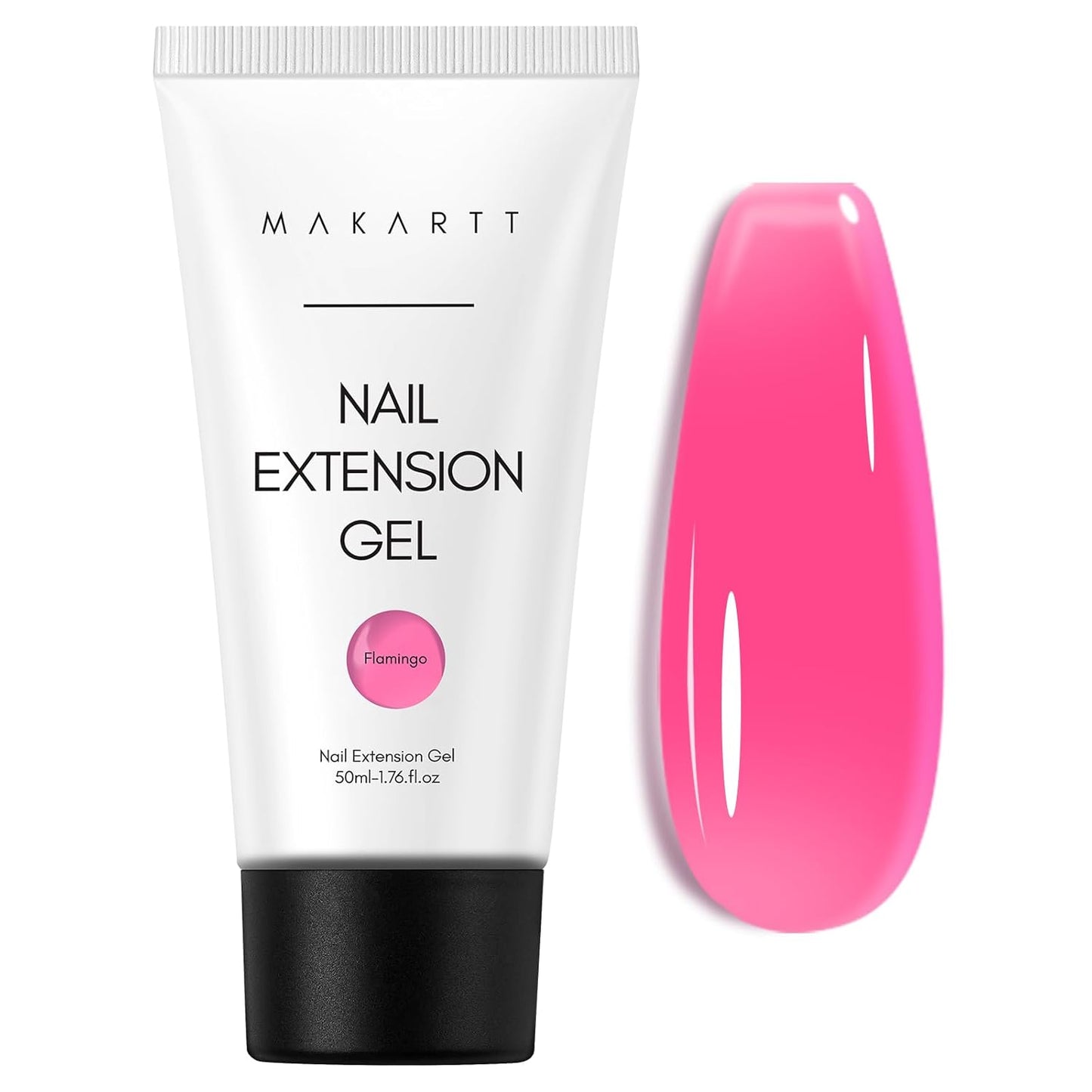 Makartt Poly Nail Gel: Clear 50ML Gel Builder for Natural-Looking Strengthener 3D Molding Gel for Trendy Nail Art-Long-Lasting and Easy to Use Supplies