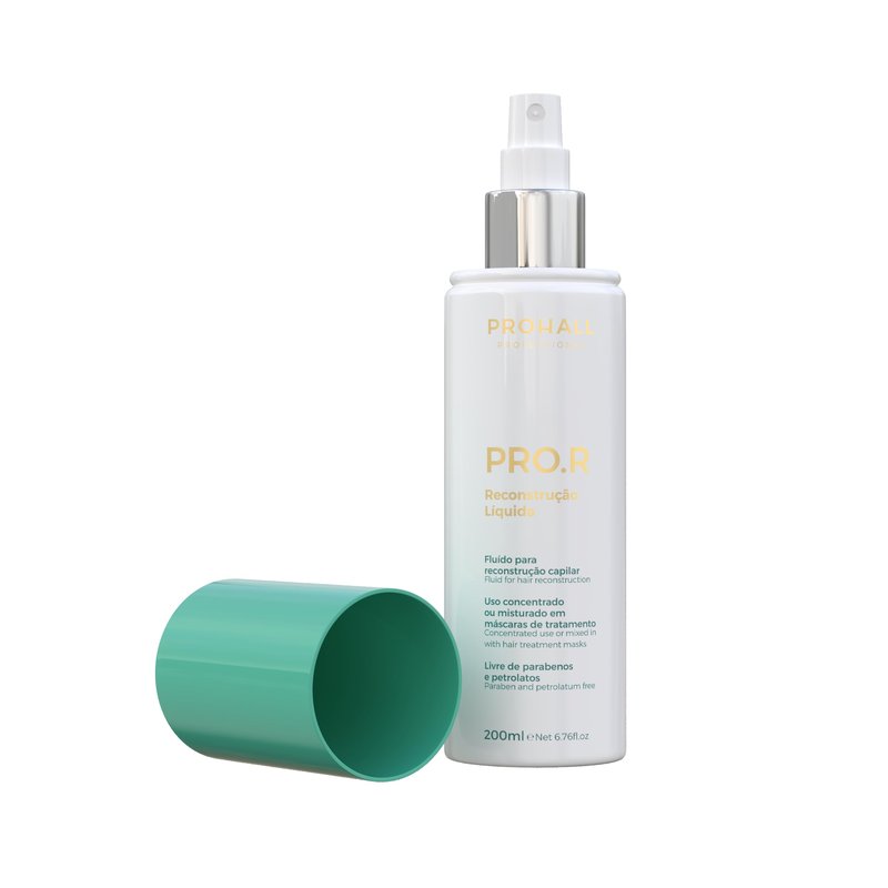 Prohall Cosmetic Pro R Liquid Keratin Hair Treatment for Dry Damaged Hair- Replenish Lost Hair Nutrients & Reconstruct the Fiber while Promoting Strength & Shine - Quick 5 min Application - 6.76FlOz