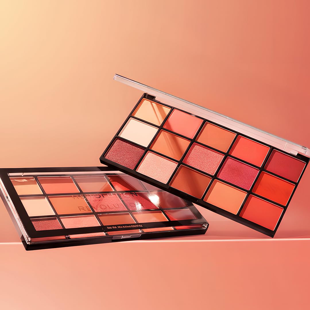 Makeup Revolution Eyeshadow Palette, Reloaded Iconic Newtrals 2, Face Make Up, Compact Eye Shadow Palette by Revolution Beauty