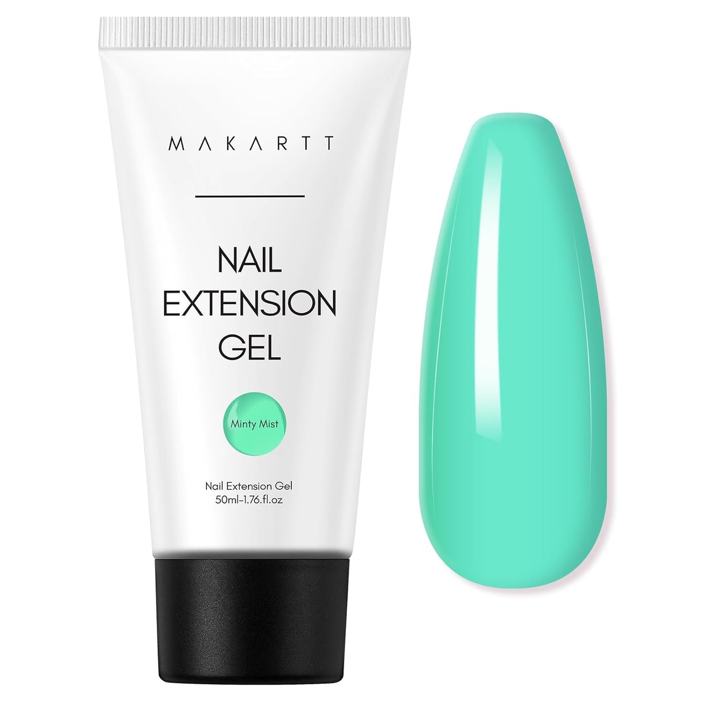Makartt Poly Nail Gel: Clear 50ML Gel Builder for Natural-Looking Strengthener 3D Molding Gel for Trendy Nail Art-Long-Lasting and Easy to Use Supplies