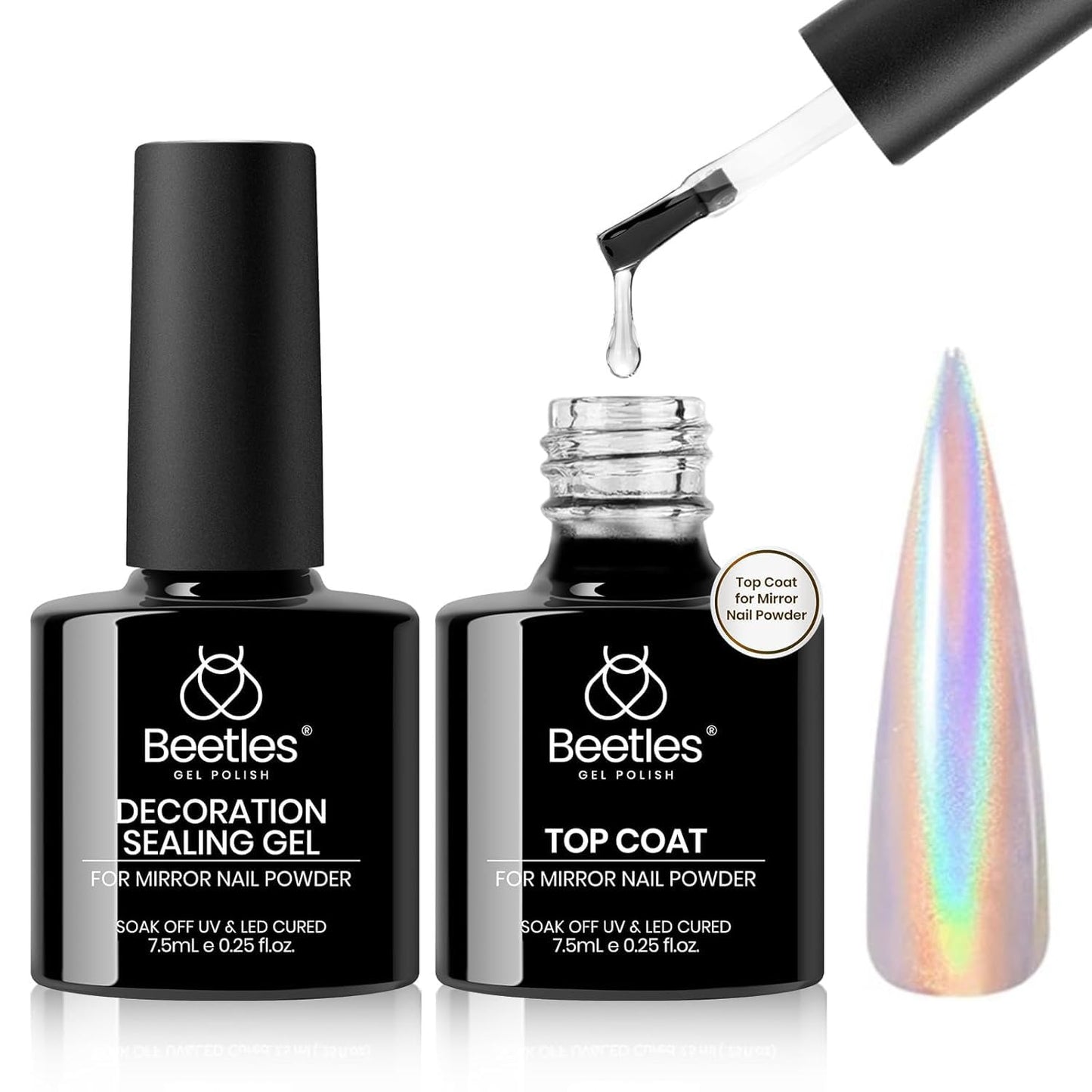 beetles Gel Polish Liquid Latex for Nails: 15ML Simple Peel off Cuticle Guard for Nail Polish Nail Art Liquid Latex Barrier Protector Manicure Cuticle Protectors with Stick Gifts for Women