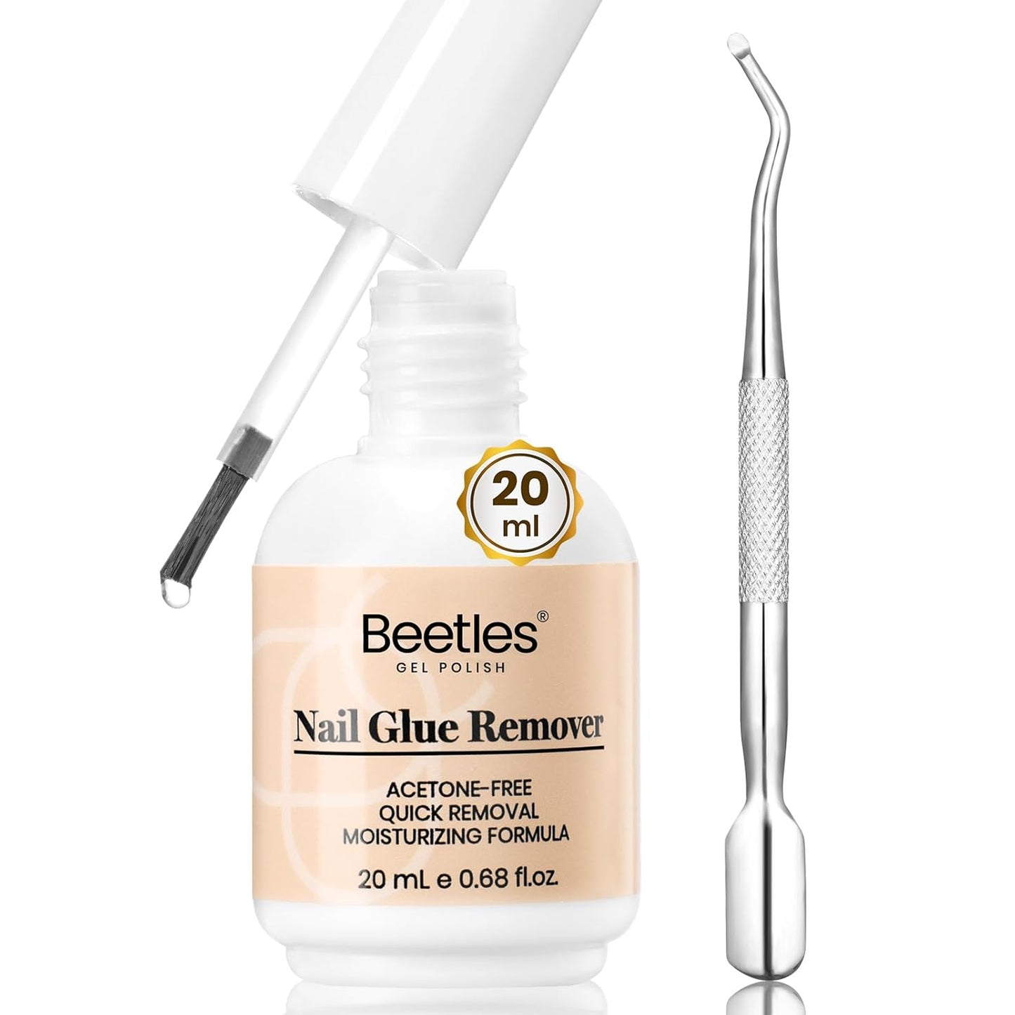 beetles Gel Polish Liquid Latex for Nails: 15ML Simple Peel off Cuticle Guard for Nail Polish Nail Art Liquid Latex Barrier Protector Manicure Cuticle Protectors with Stick Gifts for Women