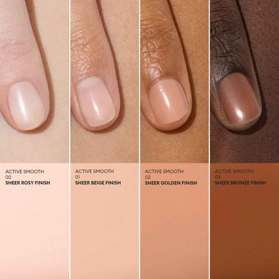 Manucurist Active Smooth 00 Nail Concealer Polish & Care - 2 in 1 Nude Nail Polish : Nail Strengthener and Growth - No Lamp - Ridge Filler for Nails - Natural Rosé Nail Polish