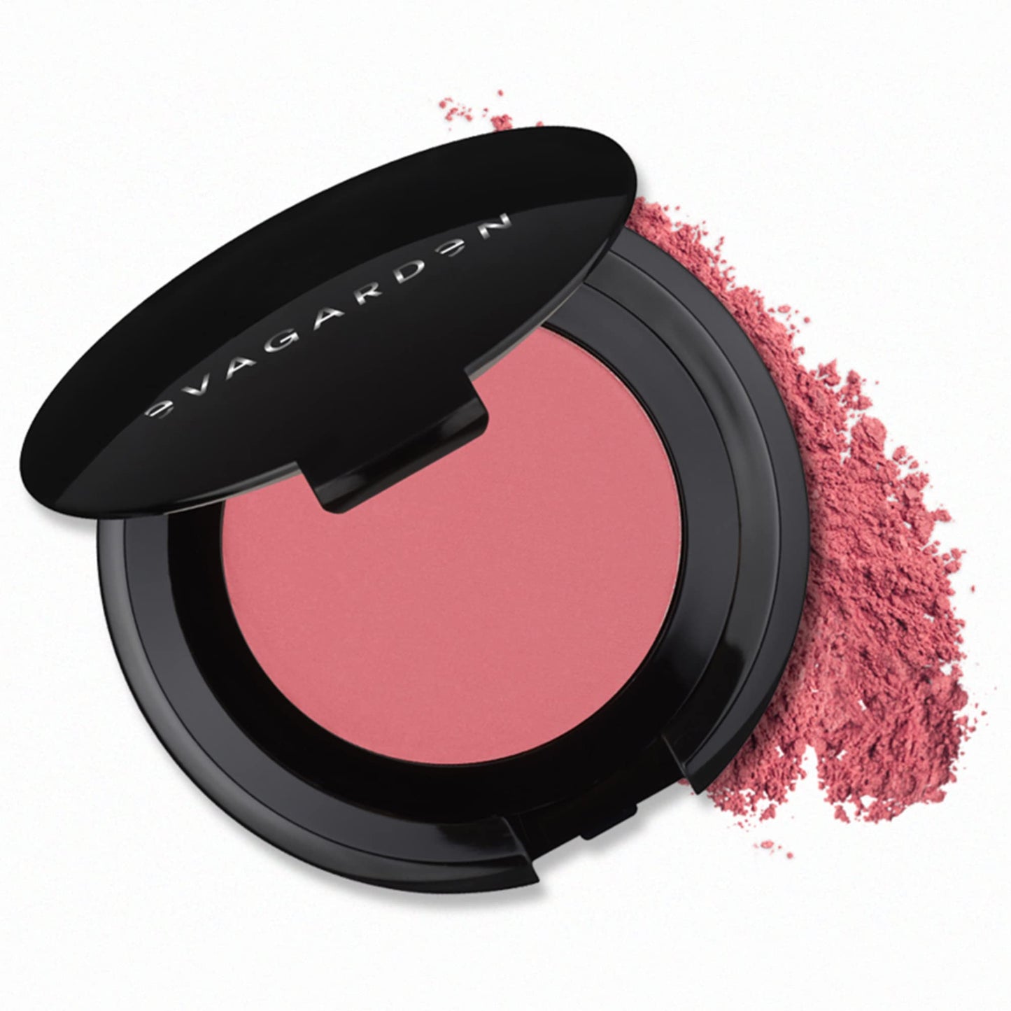 EVAGARDEN Fusion Blush - Easily Blendable Texture - Enhances your Makeup Finish - Soft Focus Effect Visibly Reduces Fine Lines - Highlights Cheekbone and Sculpts Face - 345 Sheer Pink - 0.17 oz