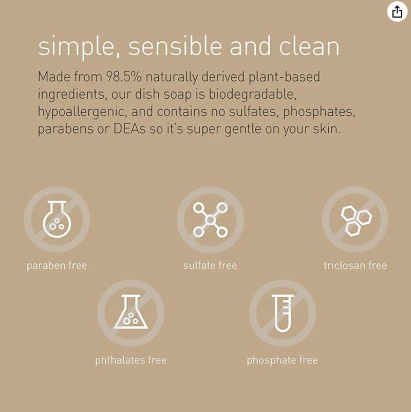 simplehuman Spring Water Moisturizing Liquid Hand Soap Refill Pouch, 34 Fl. Oz.