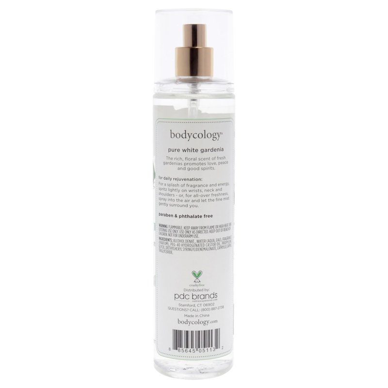 Bodycology Long-Lasting Fragrance Body Mist, Pure White Gardenia, 8 fl oz