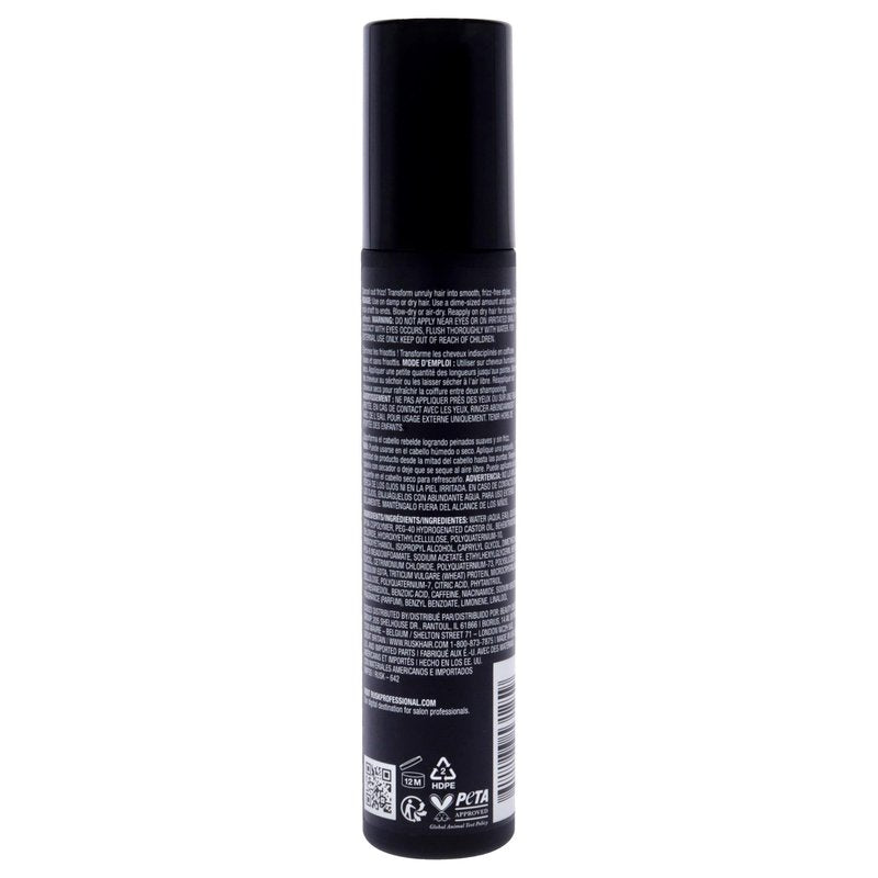 RUSK Anti-Frizz Serum, Smooth + Control, For Damp or Dry Hair, Smoothes and Prevents Frizz, 5 oz