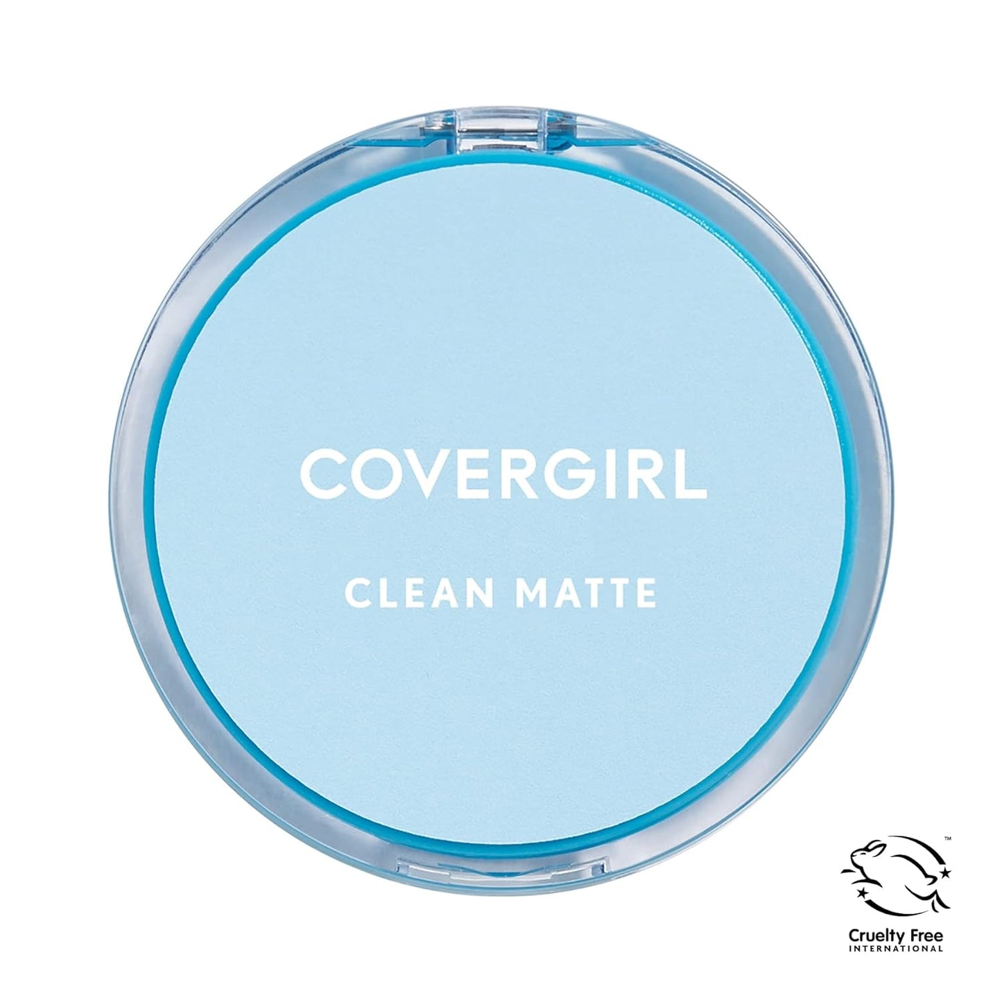 COVERGIRL Clean Matte Pressed Powder, Oil Control Powder, 1 container, .35 Fl Oz, Face Powder, Oil Free Loose Powder, Matte Finish, Lightweight, Shine Free Formula, Leaves Skin Smooth and Clean
