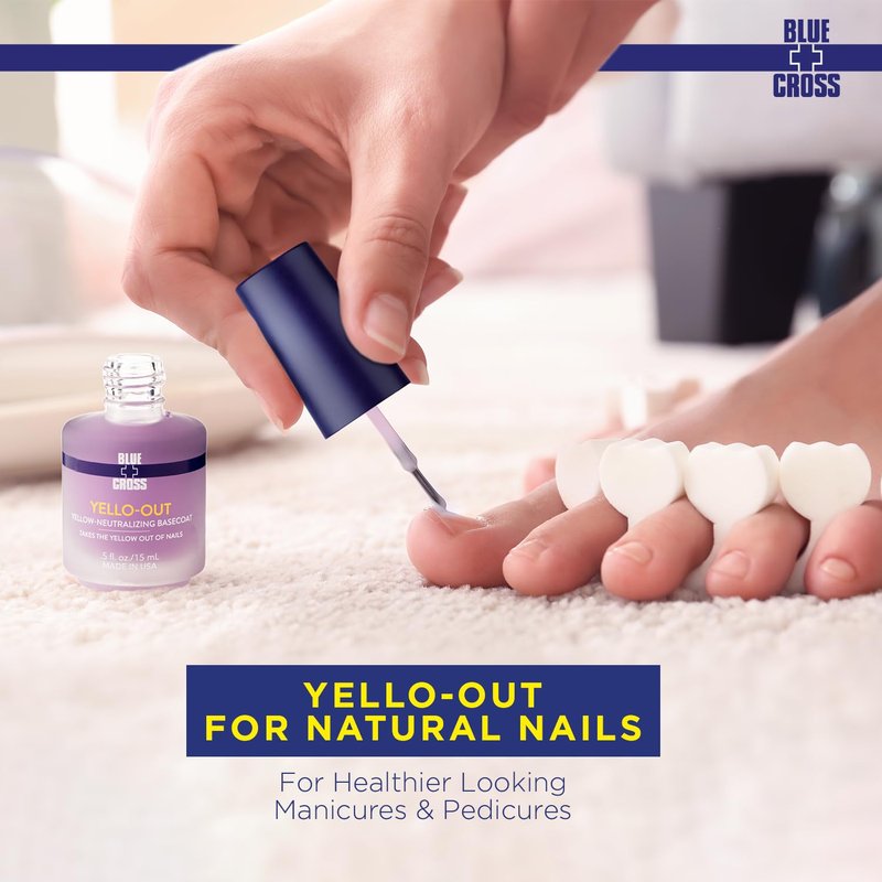 Yellow-Neutralizing Basecoat & Purple Toner for Yellow Nails - Professional Nail Care, 15mL