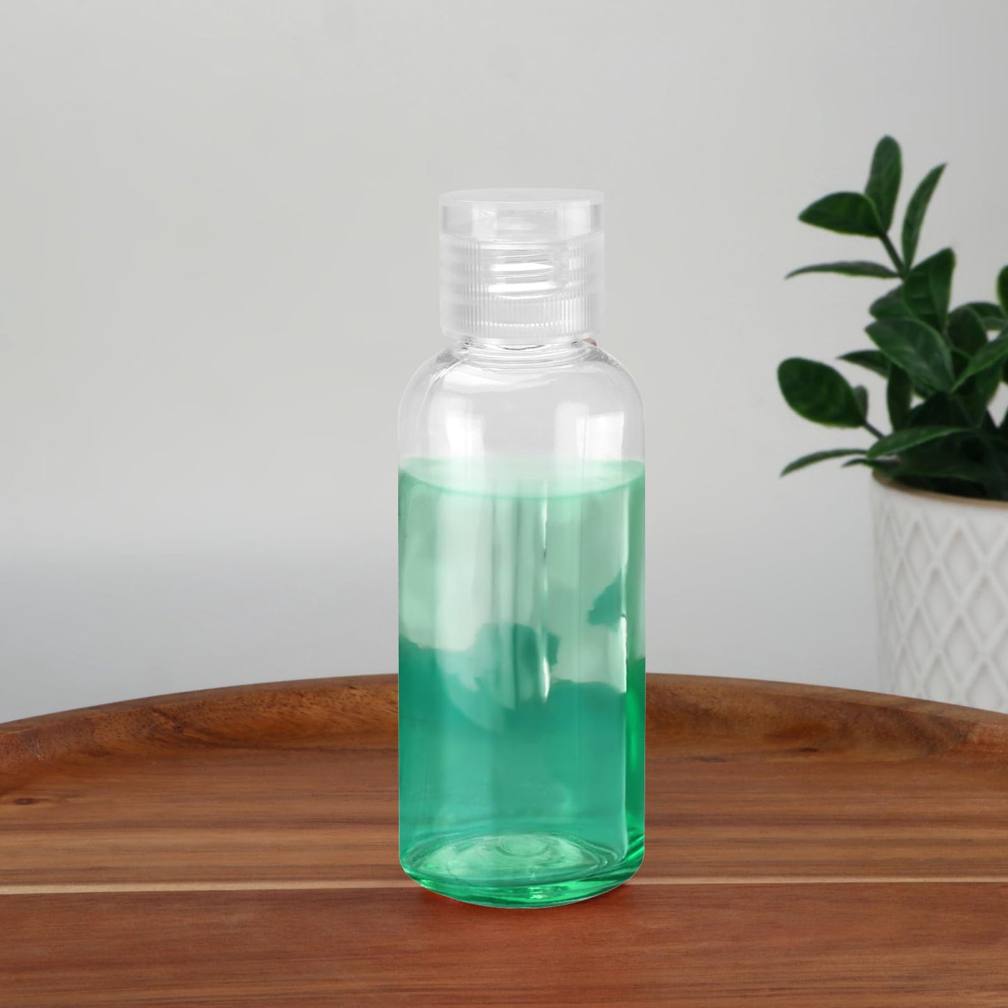 80 PCS 2 oz Clear Plastic Empty Bottles, Leak Proof Travel Size Bottles with Flip Cap for Body Wash, Shampoo, Lotion, Conditioner