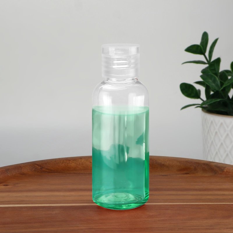 80 PCS 2 oz Clear Plastic Empty Bottles, Leak Proof Travel Size Bottles with Flip Cap for Body Wash, Shampoo, Lotion, Conditioner