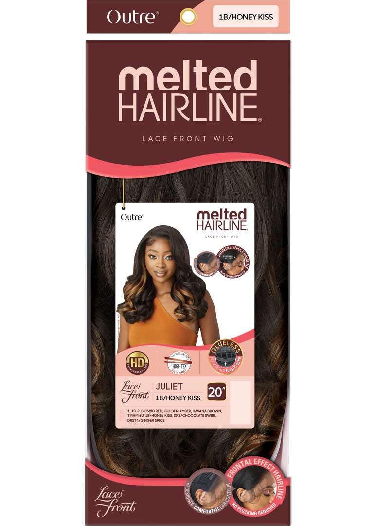 Outre Lace Front Wig - Melted Hairline - Juliet (JET BLACK 1)