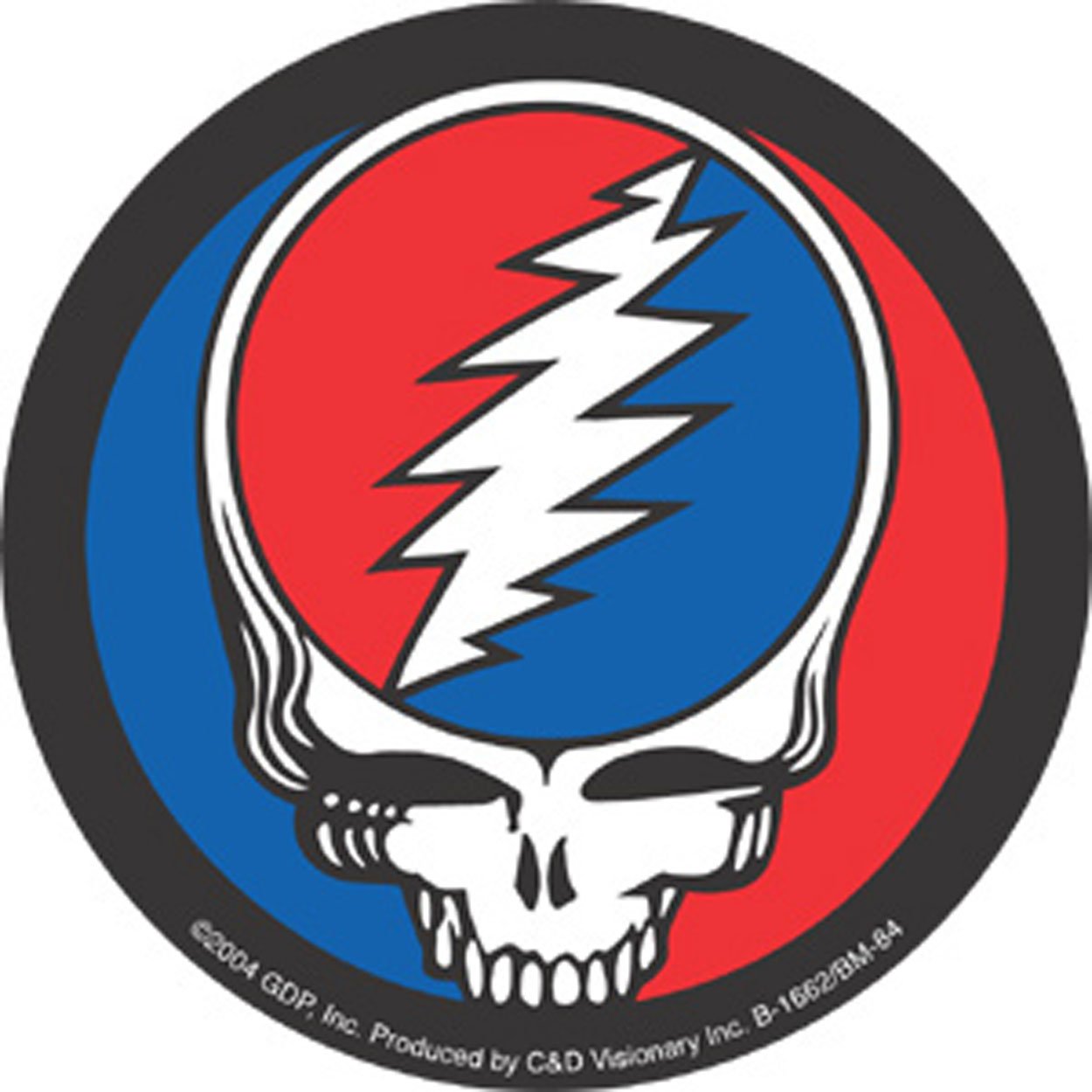 C&D Visionary Licenses Products Grateful Dead Steal Your Face Button Magnet, 3"
