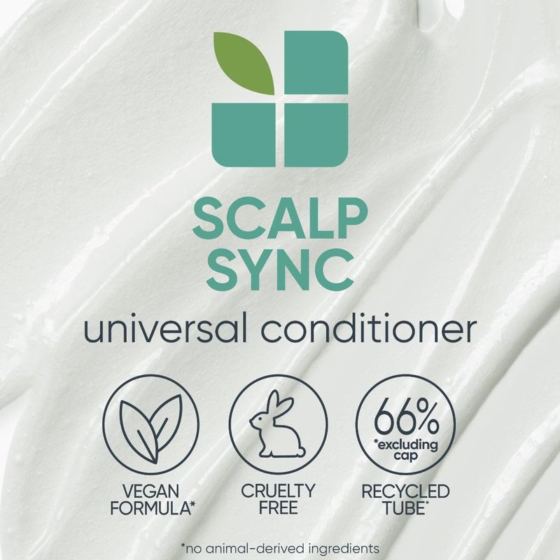 Biolage Scalp Sync Universal Conditioner | Lightweight Conditioner | Nourishes Hair & Promotes Healthy Scalp | Fermented Tea & Glycolic Acid | Sulfate-Free | Paraben-Free | For All Scalp Types