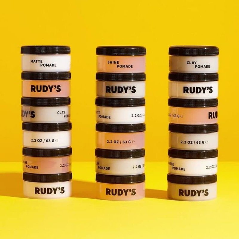 RUDY's Soft Clay Pomade - Lightweight and Pliable All Day Hold - Paraben Free - for Waves and Texture (4.8 oz)