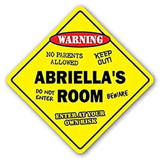 Abriella's Room Sign Kids Bedroom Decor Door Children's Name Boy Girl Gift