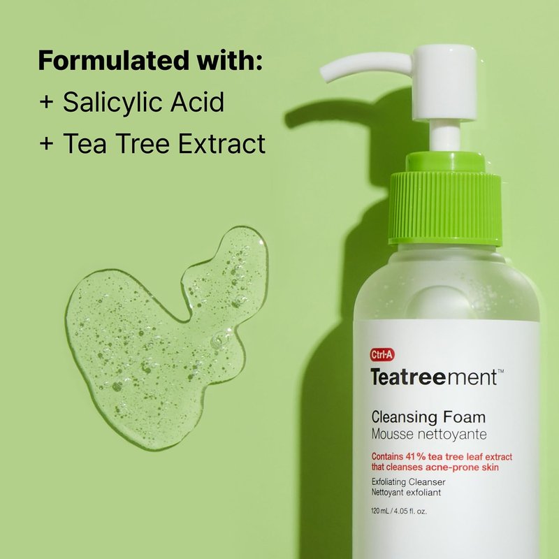 Dr.Jart+ Teatreement Cleansing Foam Korean Face Wash for Oily Skin | Korean Skin Care, 4.05 Fl Oz