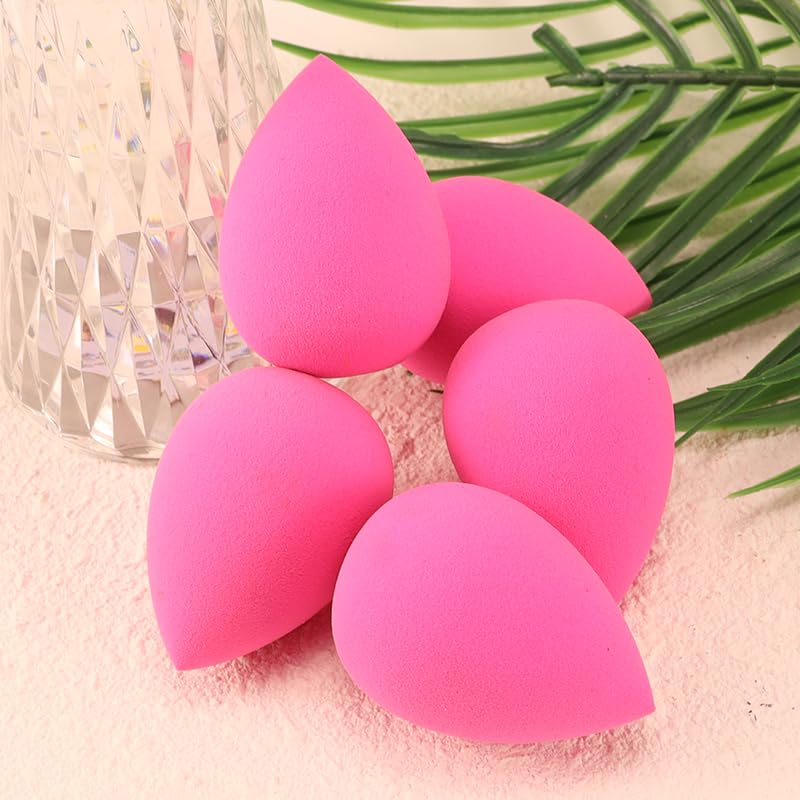 BEAKEY Makeup Sponge Set, 5 Pcs Foundation Blending Sponge, Beauty Sponges Flawless for Liquid, Cream, and Powder, Latex-Free and Vegan Boun Boun Makeup Sponges, Black
