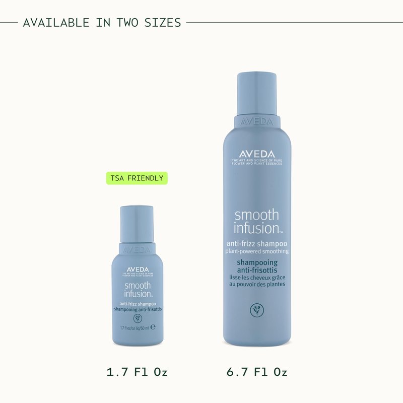 Aveda Smooth Infusion Anti-Frizz Shampoo | Smoothing Shampoo | Frizz Control | Protects Against Humidity | Silicone Free | for Medium and Thick Hair | 95% Naturally Derived*, 1.7 Fl Oz