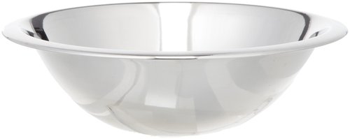 1-Quart Wide Rimmed Stainless Steel Mixing Bowl