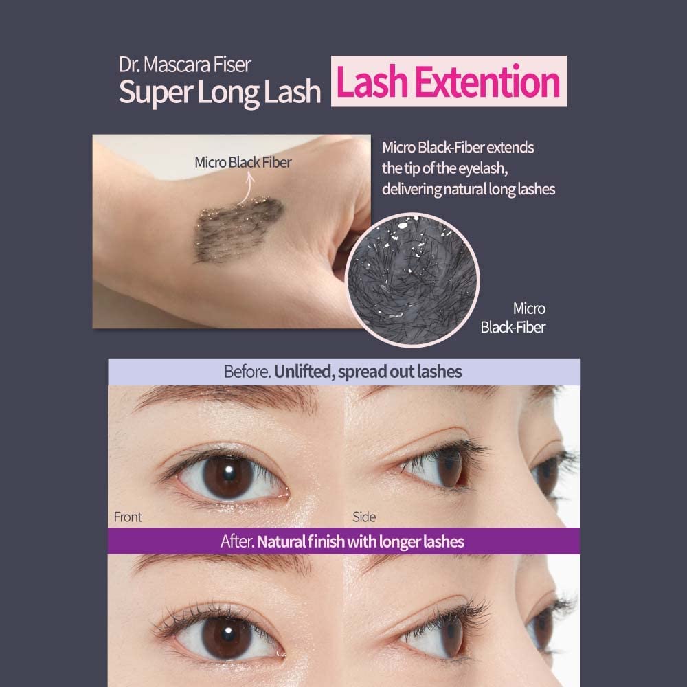 ETUDE Dr. Mascara Fixer For Perfect Lash, Korean Mascara Fixer, All-Day Curl Hold, Volumizing, Smudge-Proof, Korean Makeup, Beauty, Transparent (0.203 Fl Oz)