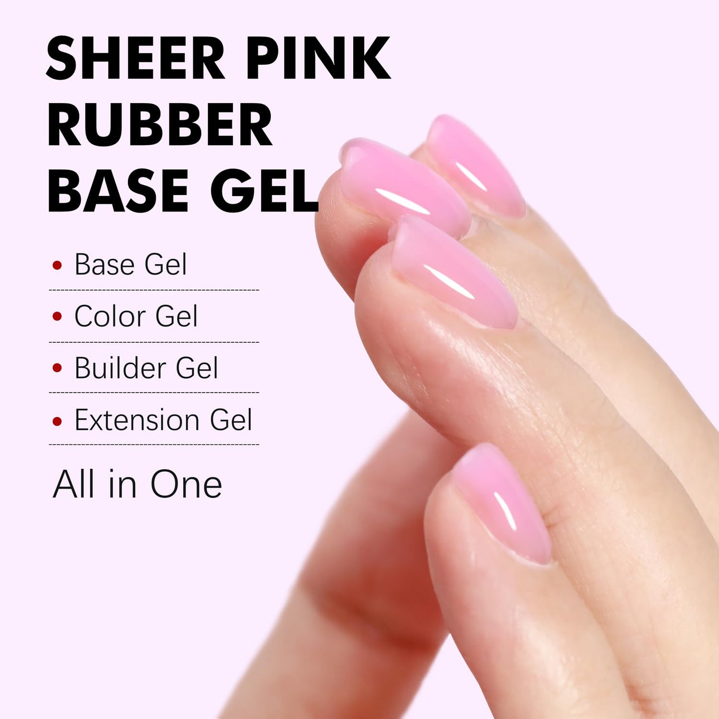 FZANEST Builder Gel Milky White Gel Polish Rubber Base For Nail Strengthener Extension LED Lamp Cured Color Base Nail Polish in Bottle
