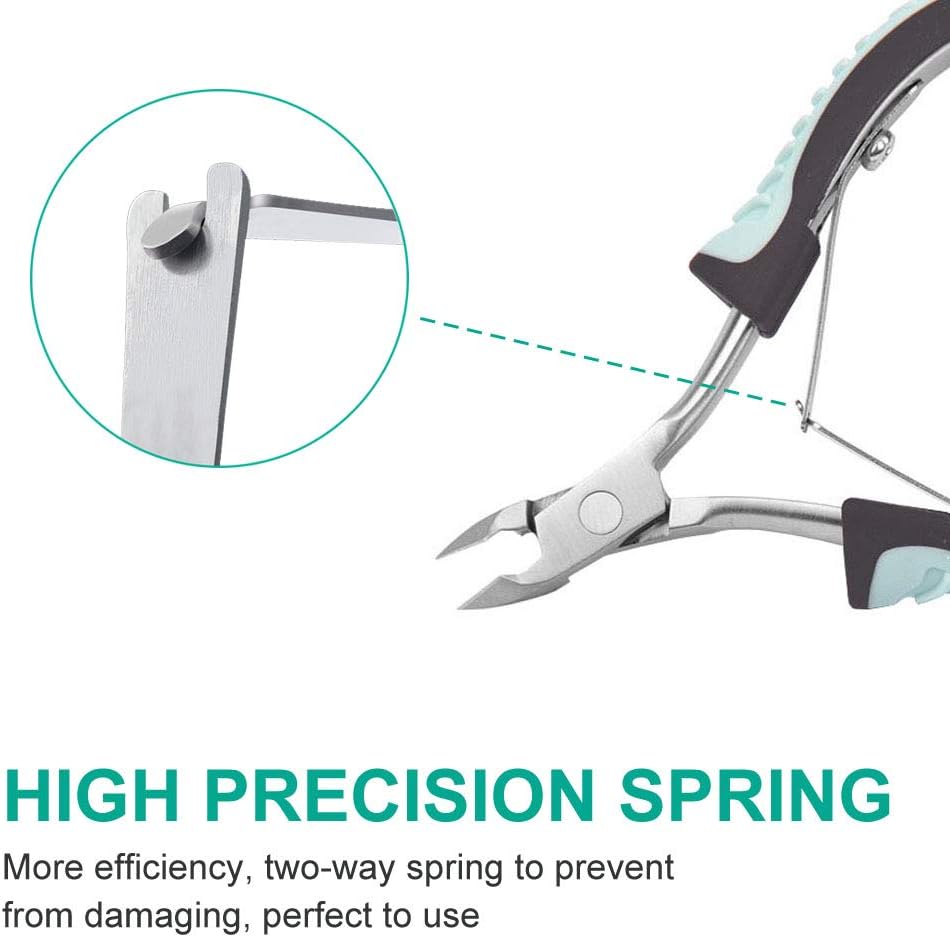 IVON Cuticle Trimmer, Non-Slip Professional Cuticle Nipper Stainless Steel Cutter