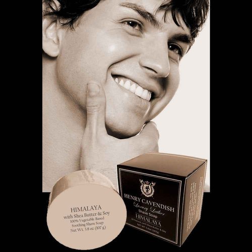Henry Cavendish Himalaya Shaving Soap with Shea Butter & Coconut Oil. Long Lasting 4 oz Puck Refill. Mens Shave Soap. All Natural. Rich Lather, Smooth Comfortable Shave. For Ladies and Gentlemen.