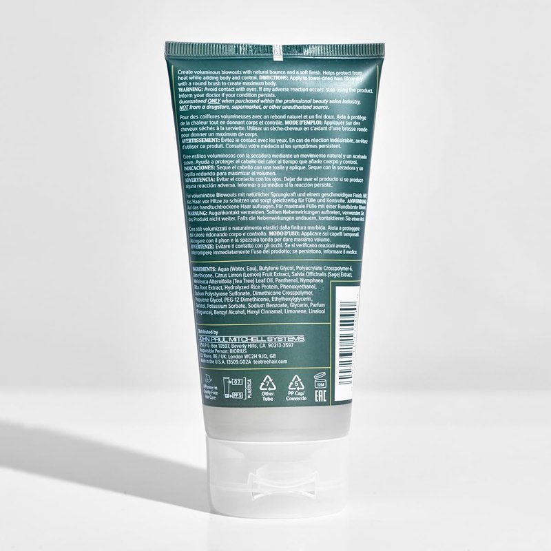 Tea Tree Lemon Sage Thickening Blowout Gel, Volumizing Hair Gel, For Fine Hair, 5.1 fl. oz