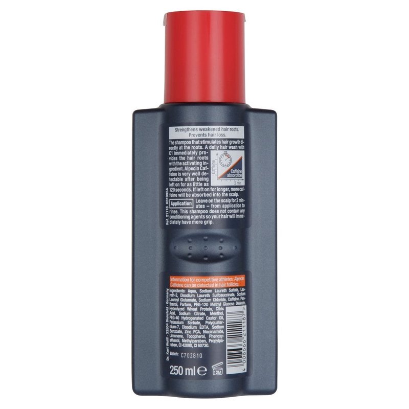 New! Alpecin Caffeine Shampoo C1 Fights Against Hair Loss & Stimulates Hair Roots 250ml Despatched 1st Class Post As Standard