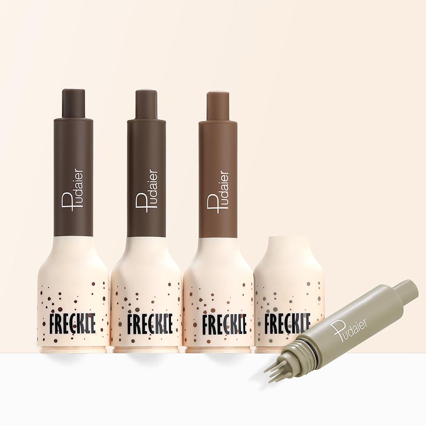 Pudaier Freckle Stamp, Natural-Looking Lifelike Freckle Makeup, 03+04