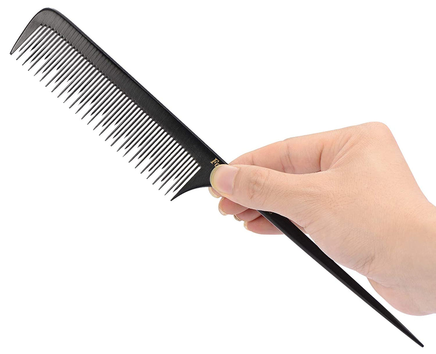 PERFEHAIR Teasing Comb for Fine Hair-Pack of 2, Anti-static Bakelite Tease Rat Tail Combs Tool for Back Combing, Parting, Root Teasing, Adding Volume