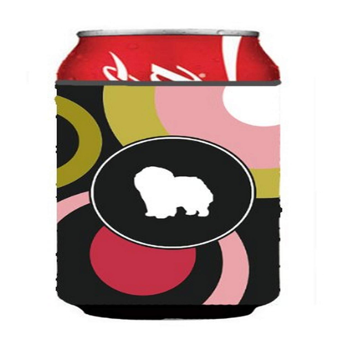 Caroline's Treasures KJ1125CC Can or Bottle Hugger Cooler Washable Drink Sleeve Collapsible Beverage Insulated Holder, Can Hugger, Multicolor