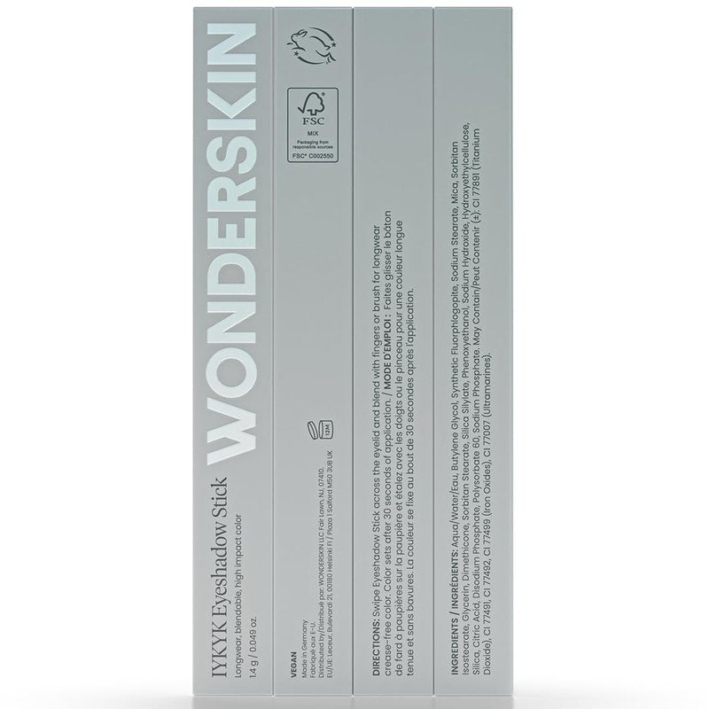 Wonderskin IYKYK Eyeshadow Stick - Longwear Eye Shadow Sticks, Budge-Proof and Waterproof Matte Eyeshadow Stick with Built-in Sharpener (Mink)