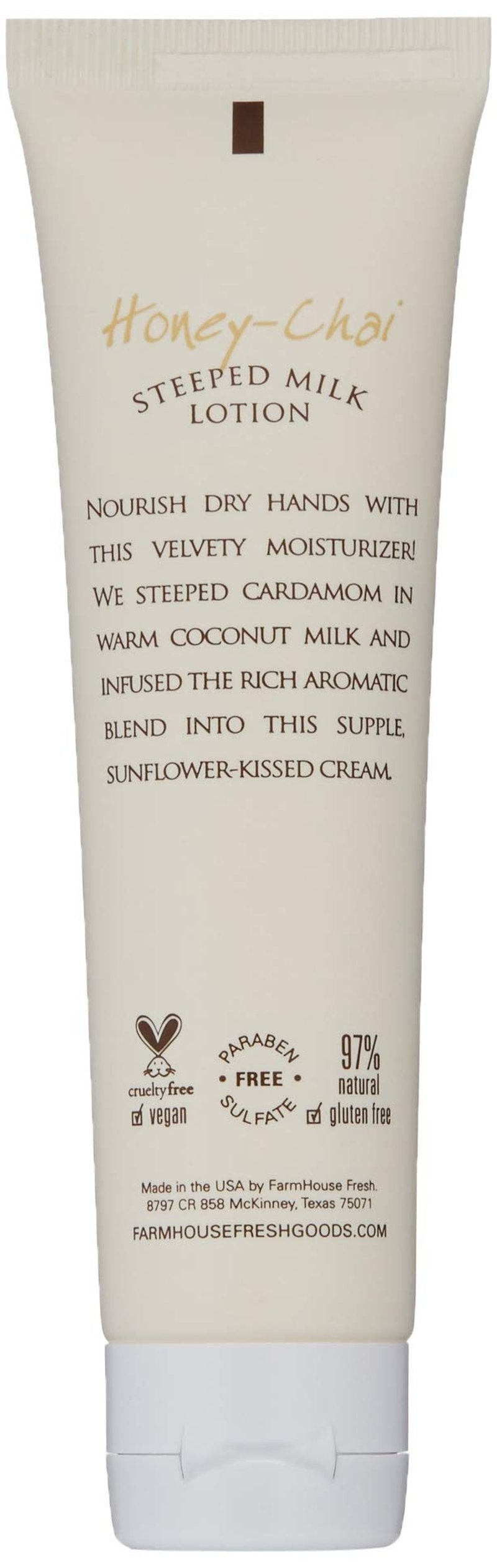 FarmHouse Fresh Honey-Chai Steeped Milk Lotion, 2.4 Fl Oz