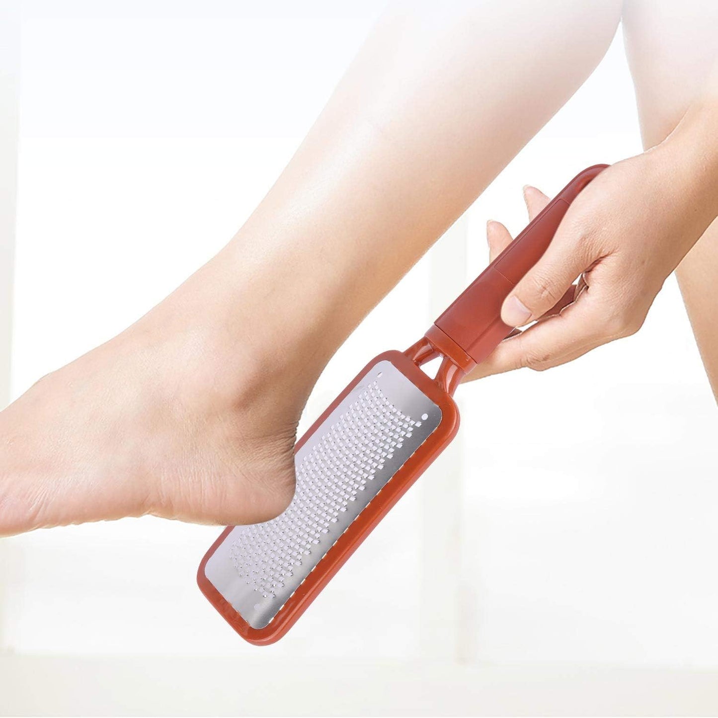 3 Pieces Colossal Foot Files Kit Foot Scrubber Foot Rasp and Double-Sided Heel Files Pedicure Tools Callus Remover Stainless Steel Feet Scraper Foot Grater for Dead Skin