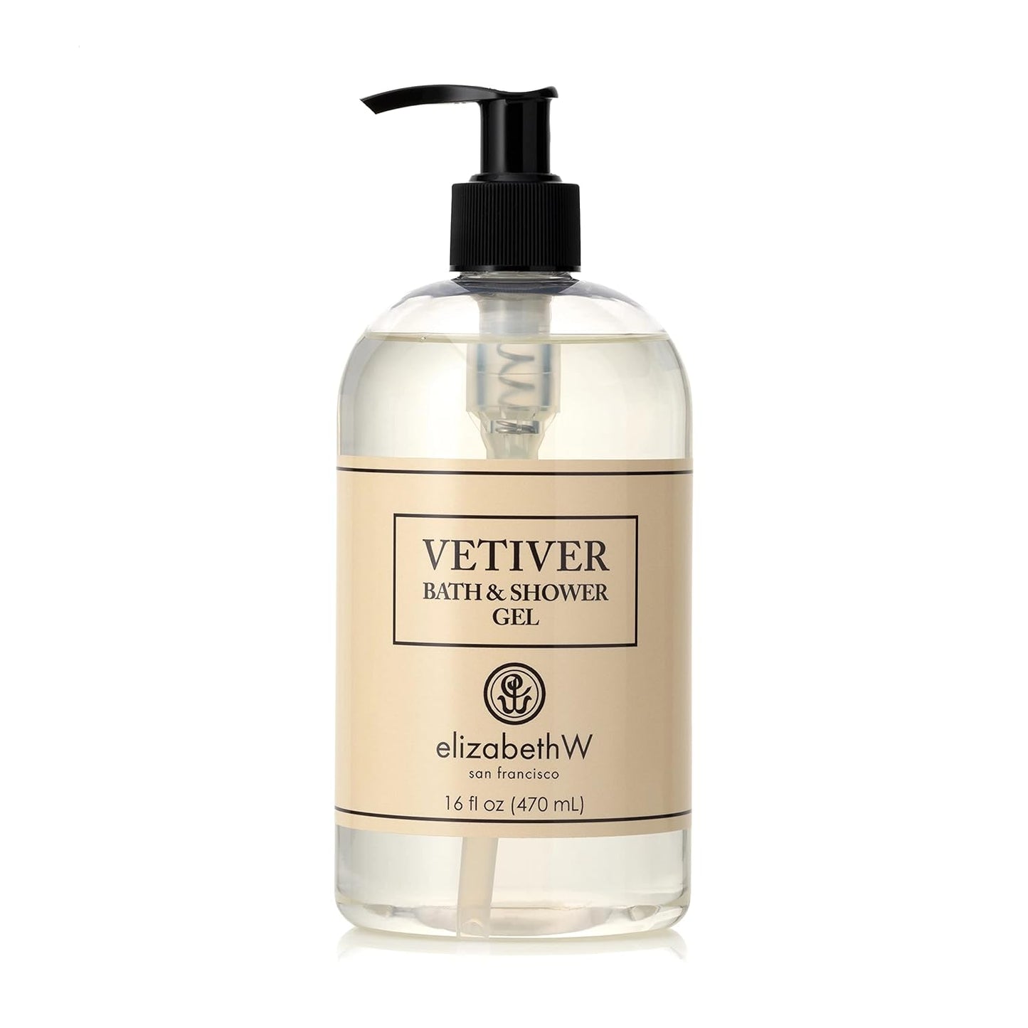 Vetiver Bath & Shower Gel - Refreshing Aromatherapy Cleanser | 16 Fl Oz